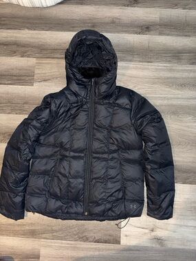 Under Armour Black Down filled Puffer Jacket with Hood